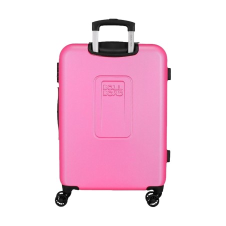 Roll Road CAMBOYA 506922E Trolley Medio Estendibile 65X46X23 cm 4 Ruote Rigido Rosa Chiaro