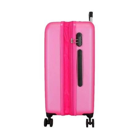 Roll Road CAMBOYA 506922E Trolley Medio Estendibile 65X46X23 cm 4 Ruote Rigido Rosa Chiaro