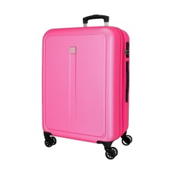 Roll Road CAMBOYA 506932E Trolley Grande Estendibile 75X52X30 cm 4 Ruote Rigido Rosa Chiaro