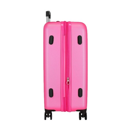 Roll Road CAMBOYA 506932E Trolley Grande Estendibile 75X52X30 cm 4 Ruote Rigido Rosa Chiaro