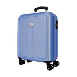 Roll Road CAMBOYA 506912A Trolley Cabina 40x55x20 cm 4 Ruote Rigido Azzurro