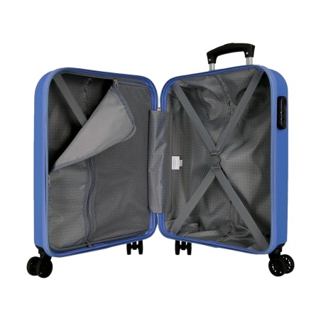 Roll Road CAMBOYA 506912A Trolley Cabina 40x55x20 cm 4 Ruote Rigido Azzurro