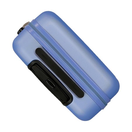 Roll Road CAMBOYA 506912A Trolley Cabina 40x55x20 cm 4 Ruote Rigido Azzurro