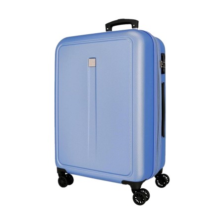Roll Road CAMBOYA 506932A Trolley Grande Estendibile 75X52X30 cm 4 Ruote Rigido Azzurro
