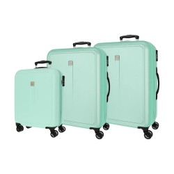 Roll Road CAMBOYA 5069325 Set Trolley 55-65-75 cm 4 Ruote Turchese