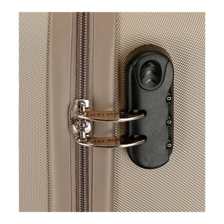 Roll Road FLEX 5849269 Trolley Medio 65X46X25 cm 4 Ruote Rigido Champagne