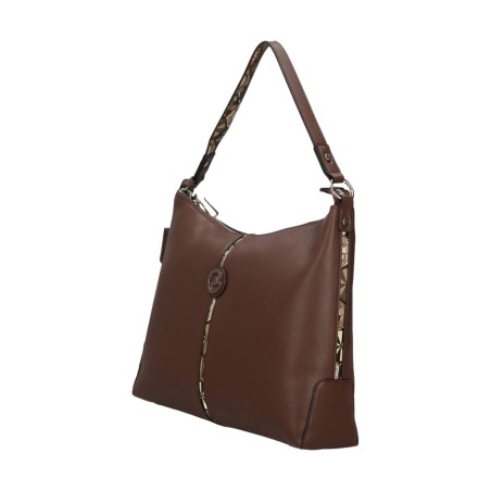 Gattinoni BEN2E8583WVWT49 Esther L.Hobo Borsa Donna Dark Brown Desert