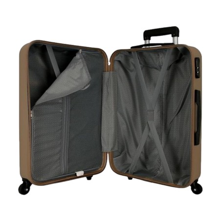 Roll Road FLEX 5849369 Trolley Grande 75X52X30 cm 4 Ruote Rigido Champagne