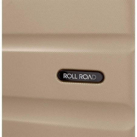 Roll Road FLEX 5849469 Set Trolley 55-65-75 cm 4 Ruote Champagne