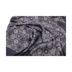 Gattinoni Teodosia AENTD2079WPO131 Foulard Donna 90x90 cm  Smoke Black 2