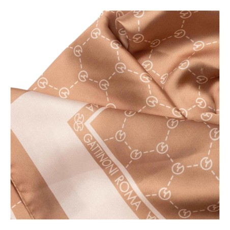 Gattinoni Teodosia AINA12657  WPO521 Foulard Donna 90x90 cm Tan