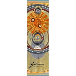 Gattinoni Planetario AEGPL1060 WKAP02 Foulard Donna 50x175 cm Classic Print