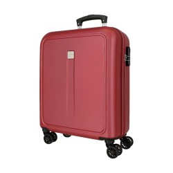 Roll Road Camboya 506912B Trolley Cabina 40x55x20 cm 4 Ruote Rigido Bordeaux