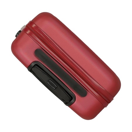 Roll Road Camboya 506912B Trolley Cabina 40x55x20 cm 4 Ruote Rigido Bordeaux