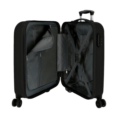 Roll Road CAMBOYA 5068621 Trolley Cabina Exensible 40x55x20 cm 4 Ruote Rigido Nero