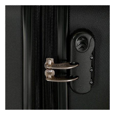 Roll Road CAMBOYA 5068621 Trolley Cabina Exensible 40x55x20 cm 4 Ruote Rigido Nero