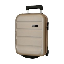 Roll Road FLEX 5849969 Trolley Cabina Bagaglio a Mano 31x44x20 cm 2 Ruote Rigido Champagne