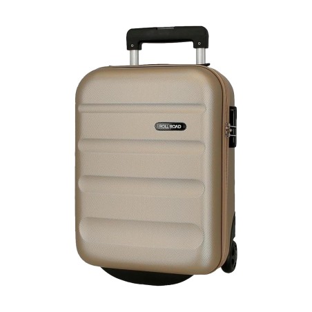 Roll Road FLEX 5849969 Trolley Cabina Bagaglio a Mano 31x44x20 cm 2 Ruote Rigido Champagne