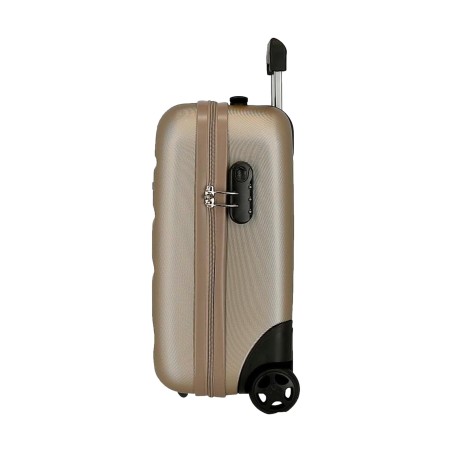 Roll Road FLEX 5849969 Trolley Cabina Bagaglio a Mano 31x44x20 cm 2 Ruote Rigido Champagne