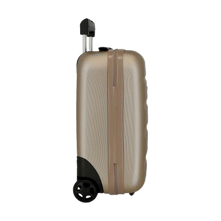 Roll Road FLEX 5849969 Trolley Cabina Bagaglio a Mano 31x44x20 cm 2 Ruote Rigido Champagne