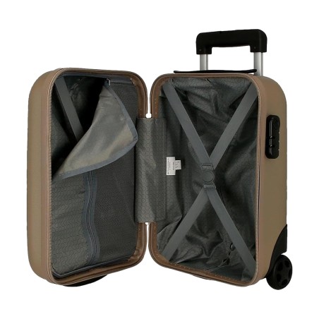 Roll Road FLEX 5849969 Trolley Cabina Bagaglio a Mano 31x44x20 cm 2 Ruote Rigido Champagne