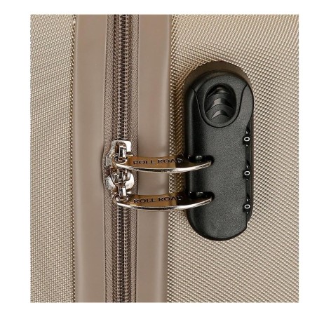 Roll Road FLEX 5849969 Trolley Cabina Bagaglio a Mano 31x44x20 cm 2 Ruote Rigido Champagne