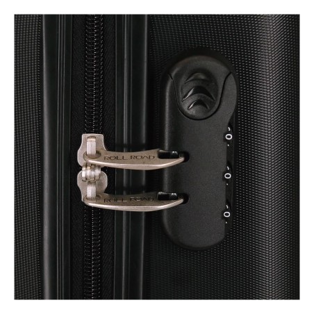 Roll Road INDIA  5089121 Trolley Cabina 40x55x20 cm 4 Ruote Rigido Nero