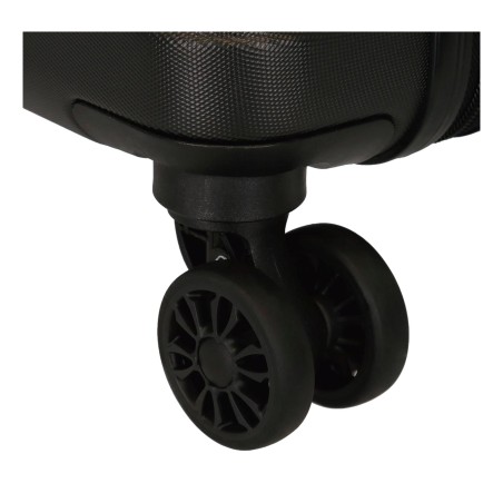 Roll Road INDIA  5089121 Trolley Cabina 40x55x20 cm 4 Ruote Rigido Nero