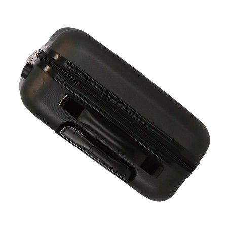 Roll Road INDIA  5089121 Trolley Cabina 40x55x20 cm 4 Ruote Rigido Nero