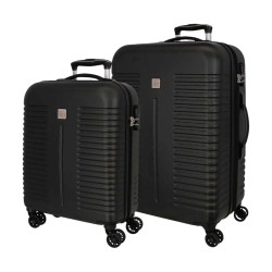 Roll Road INDIA  5089521 Set 2 Trolley 55-70 cm 4 Ruote Nero