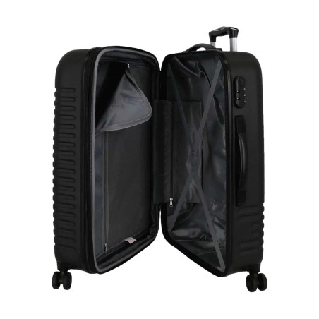 Roll Road INDIA  5089521 Set 2 Trolley 55-70 cm 4 Ruote Nero