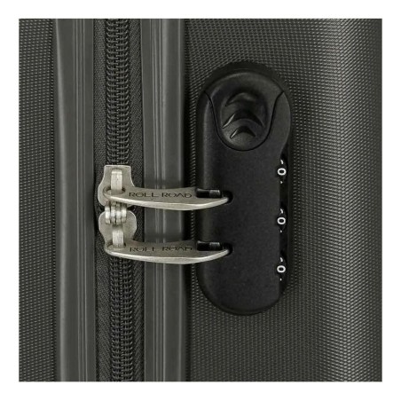 Roll Road INDIA  5089122 Trolley Cabina 40x55x20 cm 4 Ruote Rigido Antracite