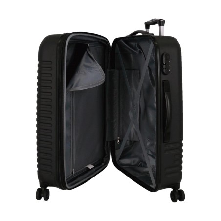 Roll Road INDIA  5089221 Trolley Medio 48x70x27 cm 4 Ruote Rigido Nero