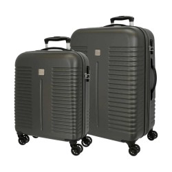 Roll Road INDIA  5089522 Set 2 Trolley 55-70 cm 4 Ruote Antracite