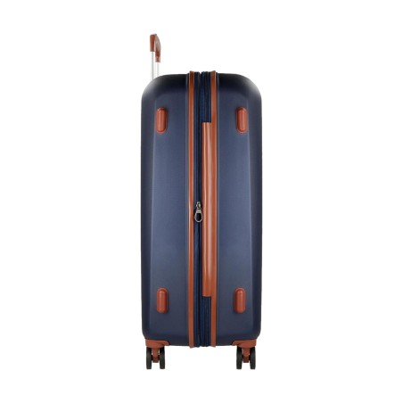 El Potro OCURI 5128826 Trolley Medio Estendibile 70X49X28 cm 4 Ruote Rigido Blu Navy