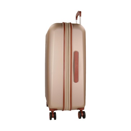 El Potro OCURI 5128827 Trolley Medio Estendibile 70X49X28 cm 4 Ruote Rigido Champagne