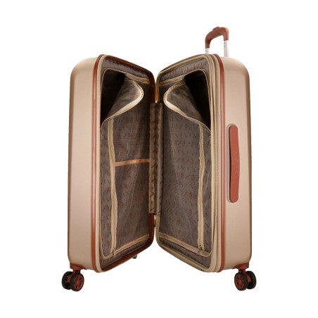 El Potro OCURI 5128827 Trolley Medio Estendibile 70X49X28 cm 4 Ruote Rigido Champagne