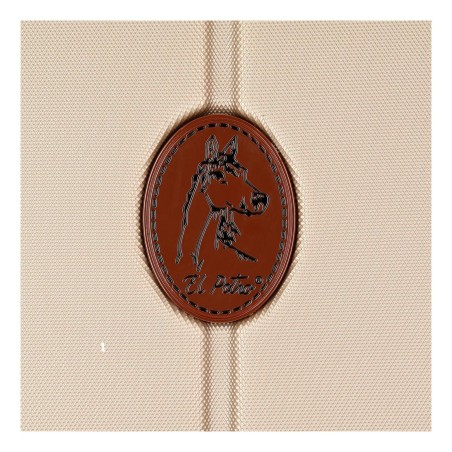 El Potro OCURI 5128827 Trolley Medio Estendibile 70X49X28 cm 4 Ruote Rigido Champagne