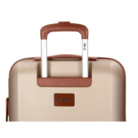 El Potro OCURI 5128827 Trolley Medio Estendibile 70X49X28 cm 4 Ruote Rigido Champagne