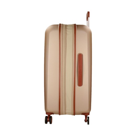 El Potro OCURI 5128827 Trolley Medio Estendibile 70X49X28 cm 4 Ruote Rigido Champagne