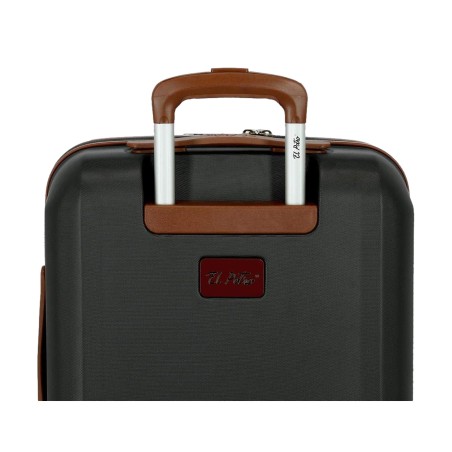 El Potro OCURI 5128821 Trolley Medio Estendibile 70X49X28 cm 4 Ruote Rigido Grigio