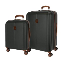 El Potro OCURI 5128921 SET 2 PZ Trolley Exensible 55-70 cm 4 Ruote Rigido Grigio