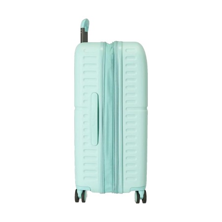 Pepe Jeans 7689225 Trolley Medio Estendibile 70X48X28 cm 4 Ruote Rigido Turchese