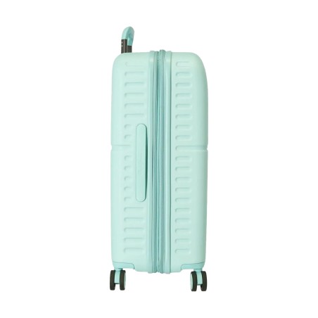 Pepe Jeans 7689225 Trolley Medio Estendibile 70X48X28 cm 4 Ruote Rigido Turchese