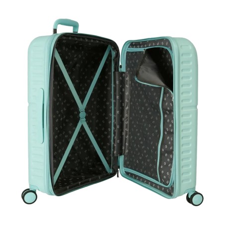 Pepe Jeans 7689525 SET 2 PZ Trolley  50-70 cm 4 Ruote Rigido Turchese