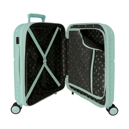 Pepe Jeans 7689525 SET 2 PZ Trolley  50-70 cm 4 Ruote Rigido Turchese