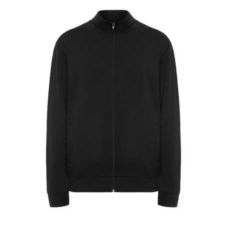 Roly 6439 ULAN Felpa Uomo Con Zip Nero