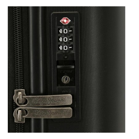 Pepe Jeans 7689521 SET 2 PZ Trolley  50-70 cm 4 Ruote Rigido Nero