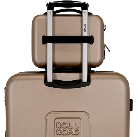 Roll Road 5063922 CAMBOYA Beauty Case Adattabile Trolley Champagne 