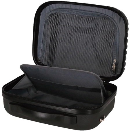 Roll Road INDIA 5083921 Beauty Case Adattabile Trolley Nero 